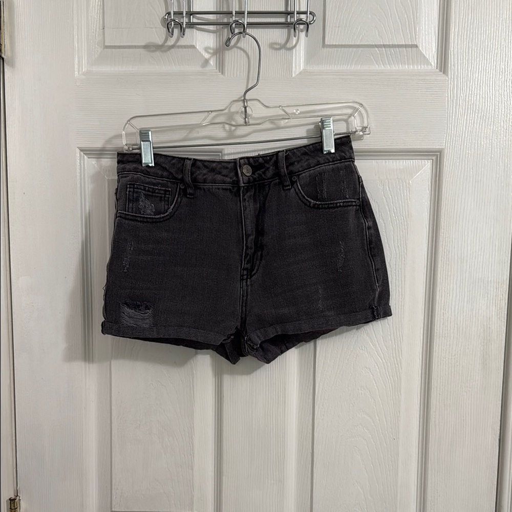 PacSun Black High Waist Denim Shorts